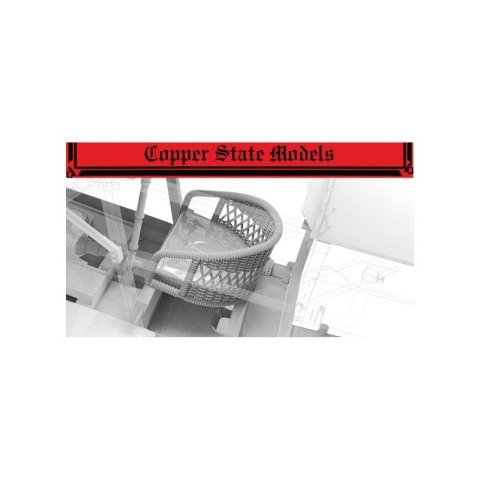 Copper State Models A32-008 Bristol Scout Wicker Seat w/Cushion