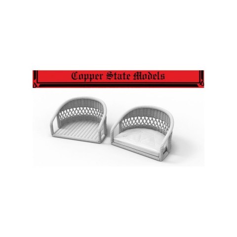 Copper State Models A32-011 Wicker Seat w/ Cushion