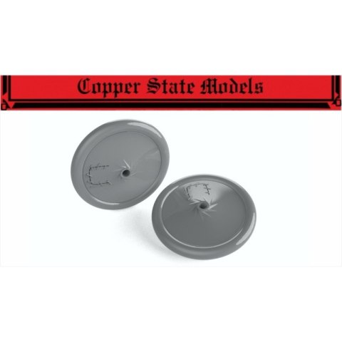 Copper State Models A32-019 Nieuport 11 Wheels with Laced Cutouts Rims