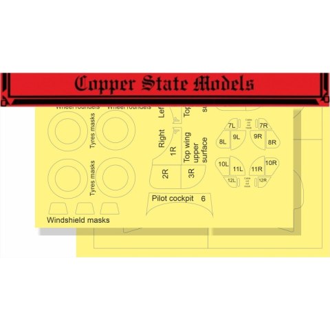 Copper State Models A32-021 Painting Masks for Nieuport 11