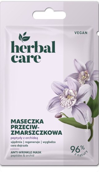 HERBAL CARE Vegan Przeciwzmarszczkowa Maseczka na twarz - Peptydy z Orchideą 7 g