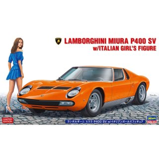 Hasegawa 20423 Lamborghini Miura P400 SV w/Italian Girl's Figure