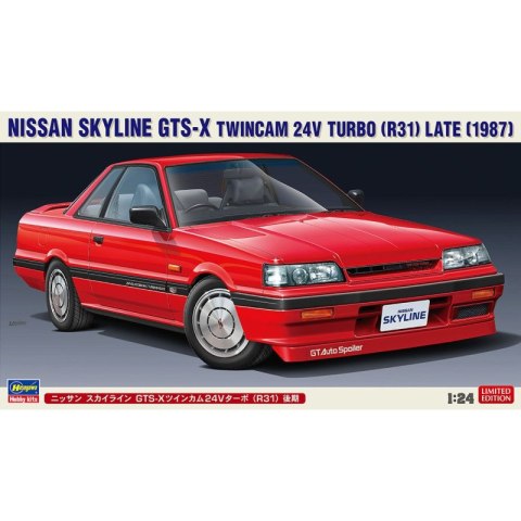 Hasegawa 20448 Nissan Skyline GTS-X TwinCam 24V Turbo (R31) Late (1987)
