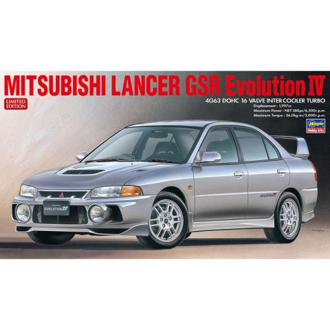Hasegawa 20726 Mitsubishi Lancer GSR Evolution IV