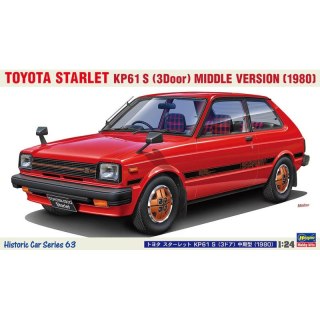 Hasegawa HC63-21163 Toyota Starlet KP61 S (3 Door) Middle Version (1980)
