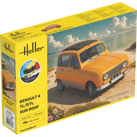 Heller 58704 Starter Kit - Renault 4 TL/GTL Sun Roof 1/24