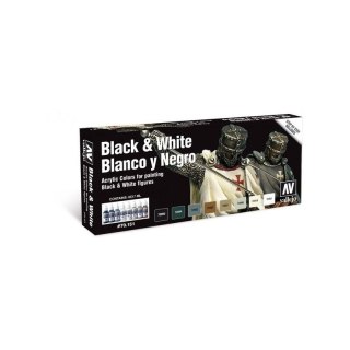 Vallejo 70151 Zestaw Black & White