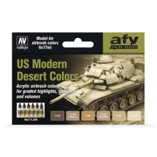 Vallejo 71209 Zestaw 6 farb - US Modern Desert