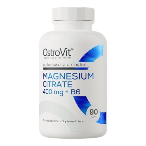 Cytrynian Magnezu 400 mg + B6 suplement diety 90 kapsułek