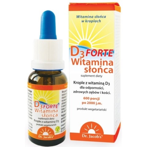 D3 Forte Witamina Słońca suplement diety w kroplach 20ml