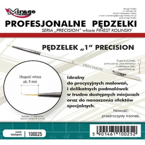 Mirage 100025 Pędzel PRECISION KOLINSKI 1