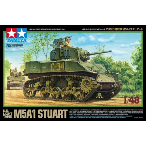Tamiya 32606 1/48 U.S. Light Tank M5A1 Stuart