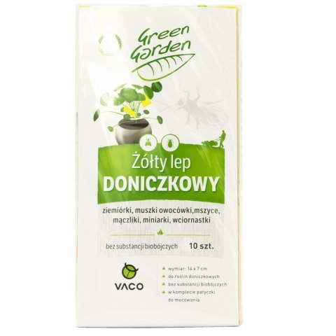 VACO Green Garden Żółty Lep doniczkowy 1op.-10szt VACO Green Garden Żółty Lep doniczkowy 1op.-10szt