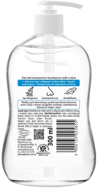 BIAŁY JELEŃ Mydło w płynie bezzapachowe hipoalergiczne 300 ml