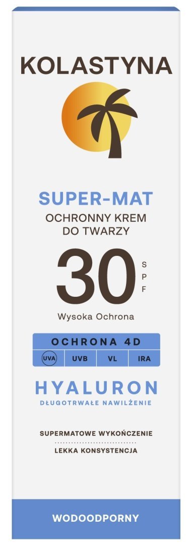KOLASTYNA Krem ochronny do twarzy - Super Mat SPF30 50ml KOLASTYNA Krem ochronny do twarzy - Super Mat SPF30 50ml