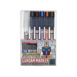 Mr.Hobby GMS-122 Gundam Marker Pouring Inking Set
