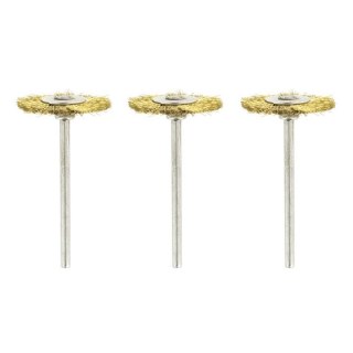 Rotacraft RBU2921-3 Brass Wheel Brushes (3 pcs)