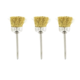 Rotacraft RBU4810-3 Brass Cup Brushes (3 pcs)