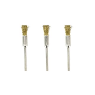 Rotacraft RBU6847-3 Brass Pencil Brushes (3 pcs)