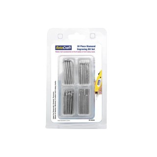 Rotacraft RC9006 30 pc Diamond Engraving Bit Set