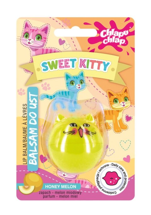 CHLAPU CHLAP Błyszczyk do ust Sweet Kitty - miodowy melon 1szt CHLAPU CHLAP Błyszczyk do ust Sweet Kitty - miodowy melon 1szt