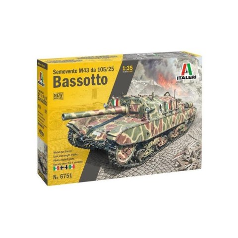 Italeri 6751 1/35 Basotto Semovente M43 da 105/25