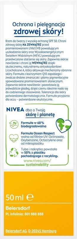 NIVEA SUN Krem SPF 50 p/zmarszczkowy 50ml & NIVEA SUN Krem SPF 50 p/zmarszczkowy 50ml &