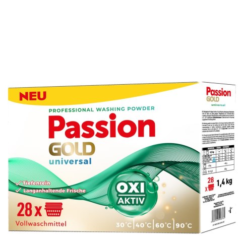 PASSION GOLD Proszek d/prania 1,4kg Uniwe 28 prań PASSION GOLD Proszek d/prania 1,4kg Uniwe 28 prań