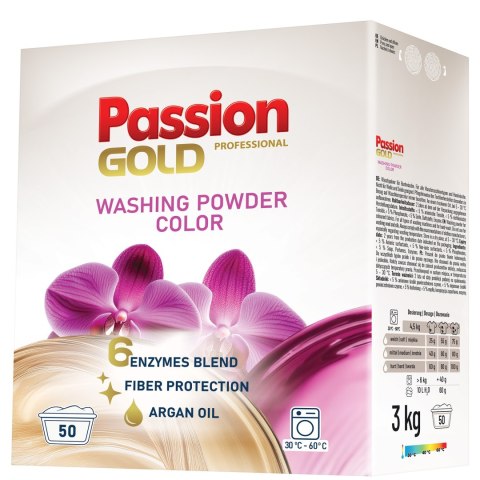 PASSION GOLD Proszek d/prania 3kg Kolor 60 prań PASSION GOLD Proszek d/prania 3kg Kolor 60 prań