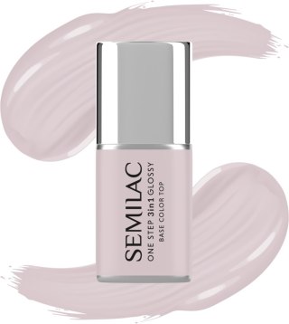 SEMILAC One Step Glossy 3in1 Lakier hybrydowy do paznokci S610 Barely Pink 7 ml