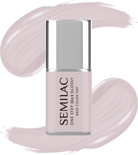 SEMILAC One Step Glossy 3in1 Lakier hybrydowy do paznokci S610 Barely Pink 7 ml SEMILAC One Step Glossy 3in1 Lakier hybrydowy do paznokci S610 Barely Pink 7 ml