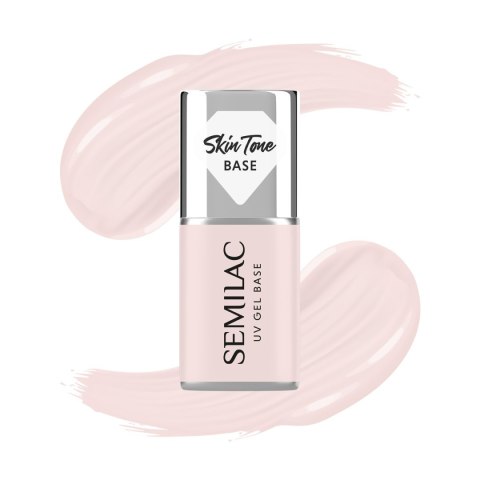SEMILAC Skin Tone Baza coverowa do lakierów hybrydowych półtransparentna Écru 7 ml SEMILAC Skin Tone Baza coverowa do lakierów hybrydowych półtransparentna Écru 7 ml