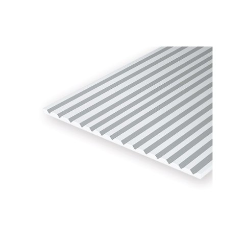 Evergreen 2040 0,50 mm Polystyrene Sheet "V" Groove Siding 1,00 mm (15 x 30 cm)