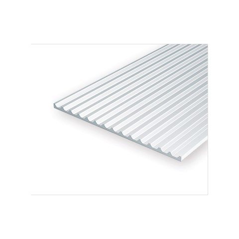 Evergreen 4543 1,00 mm Polystyrene Sheet Board & Batten 2,54 mm (15 x 30 cm)