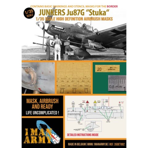 1 Man Army 35DET002 Junkers Ju 87G "Stuka" (Border) 1 Man Army 35DET002 Junkers Ju 87G "Stuka" (Border)