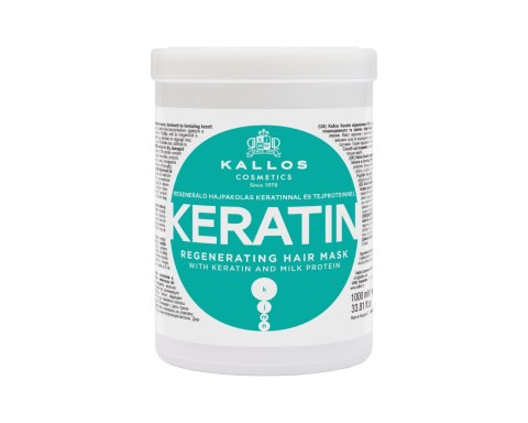 KALLOS Maska d/włosów 1000ml Keratin regener. KALLOS Maska d/włosów 1000ml Keratin regener.