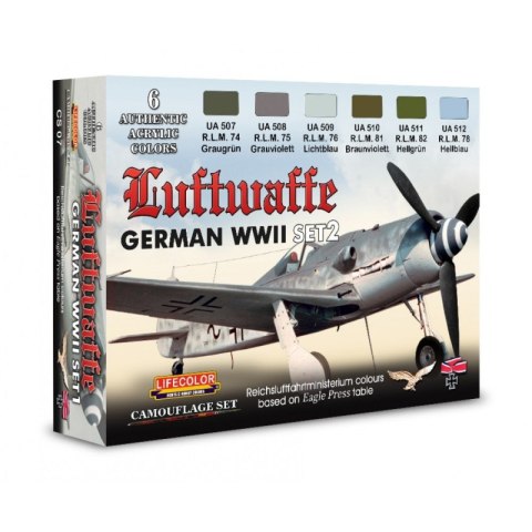 Lifecolor Sets LIFCS07 German Luftwaffe Set 2
