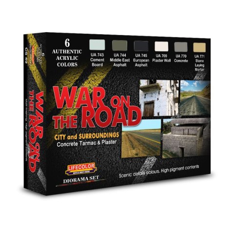 Lifecolor Sets LIFCS49 War on the Road - Concrete Tarmac & Plaster