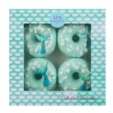 SPA MOMENTS Donut d/kąp. pianka pistac.(ziel)4szt SPA MOMENTS Donut d/kąp. pianka pistac.(ziel)4szt