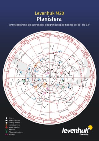 Levenhuk (PL) Duża planisfera Levenhuk M20