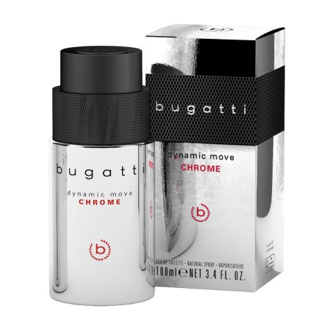 BUGATTI Dynamic Move Chrome Woda toaletowa dla mężczyzn 100 ml BUGATTI Dynamic Move Chrome Woda toaletowa dla mężczyzn 100 ml