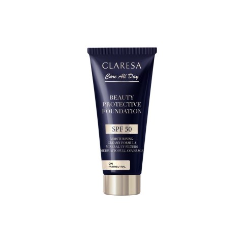 CLARESA Beauty Protective Foundation Nawilżający podkład z filtrem SPF 50 0N Fair Neutral 30 ml CLARESA Beauty Protective Foundation Nawilżający podkład z filtrem SPF 50 0N Fair Neutral 30 ml