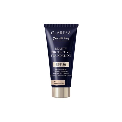 CLARESA Beauty Protective Foundation Nawilżający podkład z filtrem SPF 50 1N Light Neutral 30 ml CLARESA Beauty Protective Foundation Nawilżający podkład z filtrem SPF 50 1N Light Neutral 30 ml