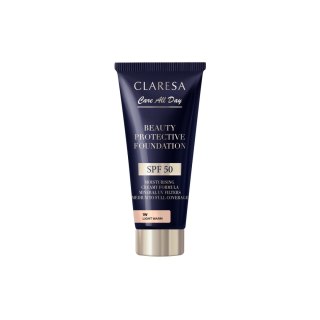 CLARESA Beauty Protective Foundation Nawilżający podkład z filtrem SPF 50 1W Light Warm 30 ml