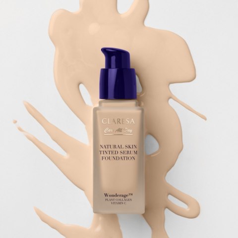 CLARESA Natural Skin Tinted Serum Foundation Podkład-serum z naturalnym wykończeniem 1W Light Warm 32 ml CLARESA Natural Skin Tinted Serum Foundation Podkład-serum z naturalnym wykończeniem 1W Light Warm 32 ml