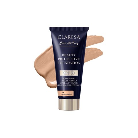 Claresa Podkład nawilżający 2W Medium Warm SPF50 Claresa Podkład nawilżający 2W Medium Warm SPF50