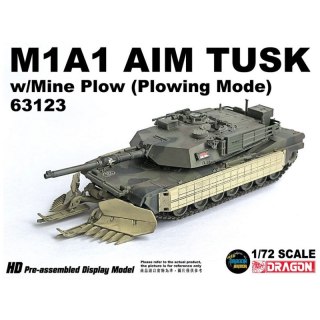 Dragon Armor 63123 M1A1 AIM TUSK w/ Mine Plow (Plowing Mode)