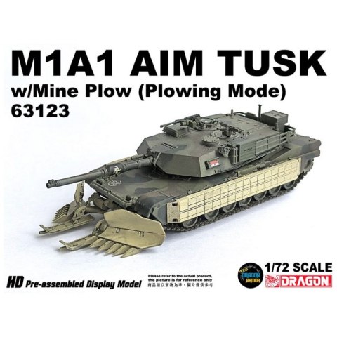 Dragon Armor 63123 M1A1 AIM TUSK w/ Mine Plow (Plowing Mode)