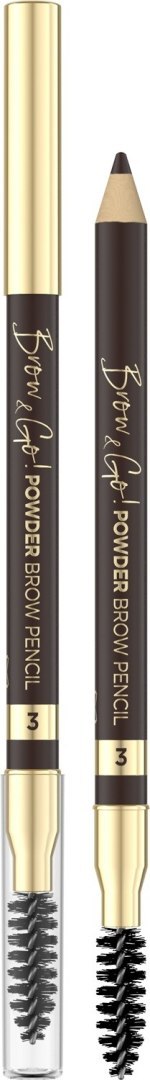 EVELINE Brow & Go Pudrowa Kredka do brwi nr 03 EVELINE Brow & Go Pudrowa Kredka do brwi nr 03