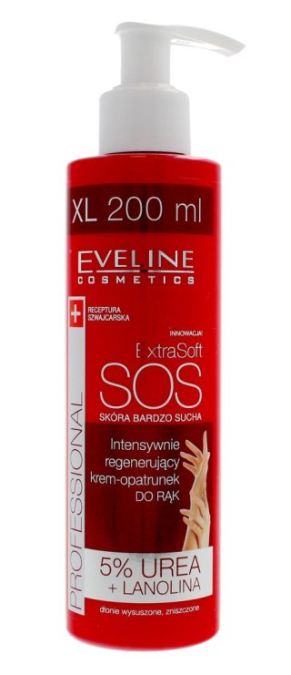 Eveline Extra Soft SOS Intensywnie regenerujący Krem-opatrunek do rąk 200ml